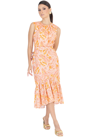 Vestido Melón Floral Vanessa