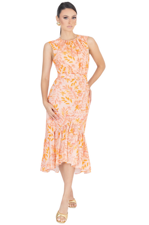 Vestido Melón Floral Vanessa
