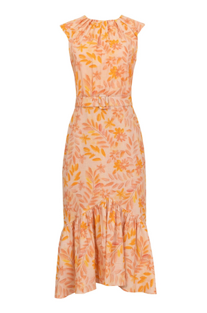 Vestido Melón Floral Vanessa
