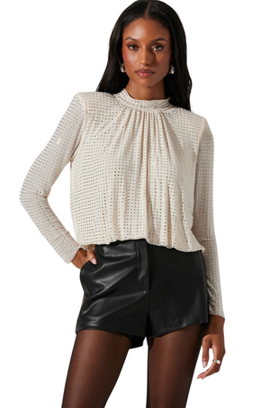 Blusa Blanca Manga Larga Balbina