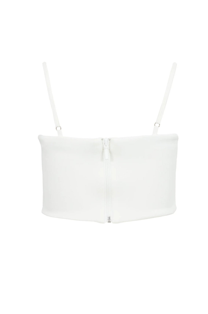 Blusa Blanca Moño Sabrina