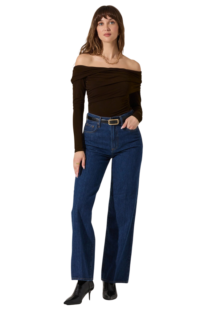 Blusa Café Hombros Danielle