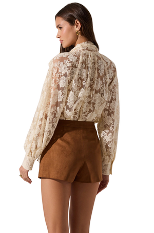 Blusa Crema Floral Cassie