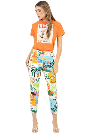 Blusa Naranja Casual Kira