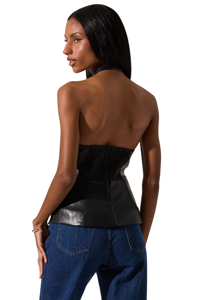 Blusa Negra Halter Dania