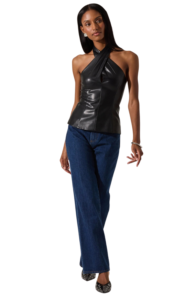 Blusa Negra Halter Dania