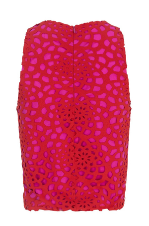 Blusa Roja Encaje Desiree