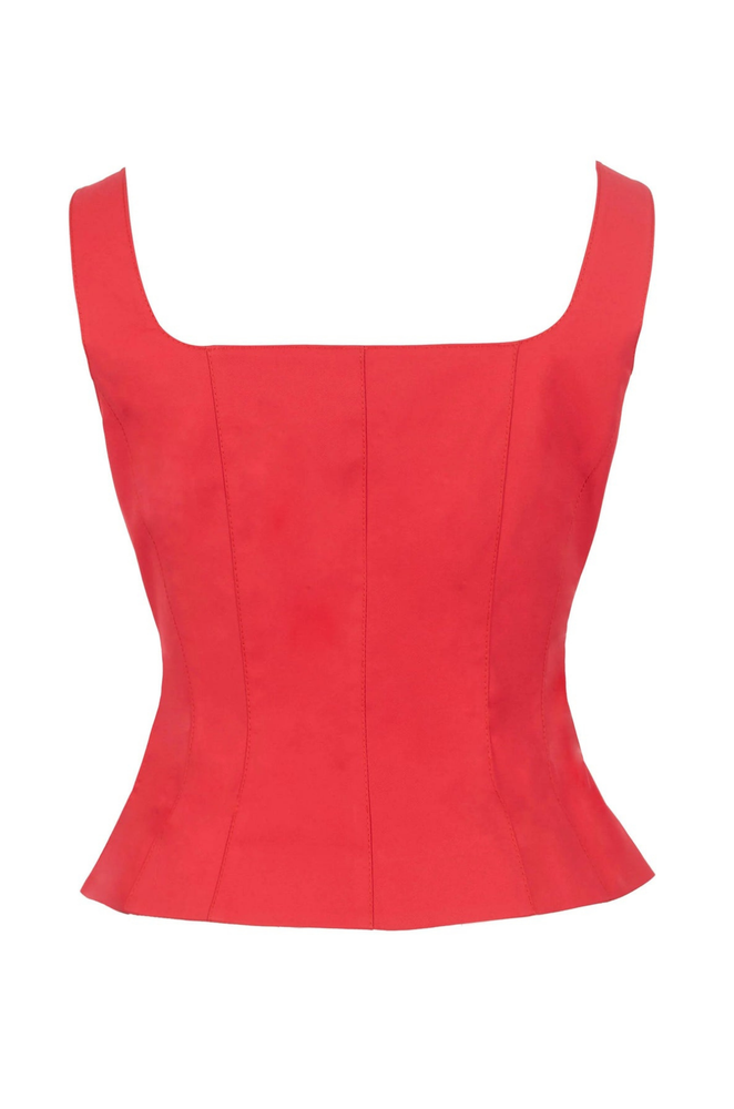 Blusa Roja Zipper Lía