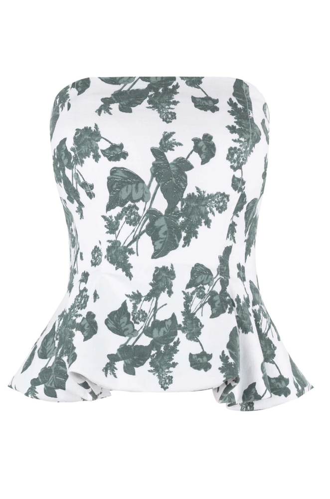 Blusa Verde Est. Strapless  Lola