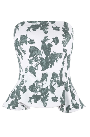 Blusa Verde Est. Strapless  Lola
