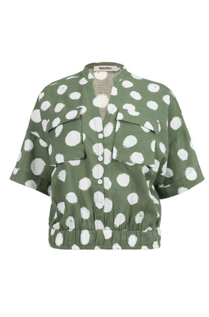 Blusa Verde Lunares Carola