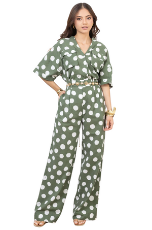 Blusa Verde Lunares Carola