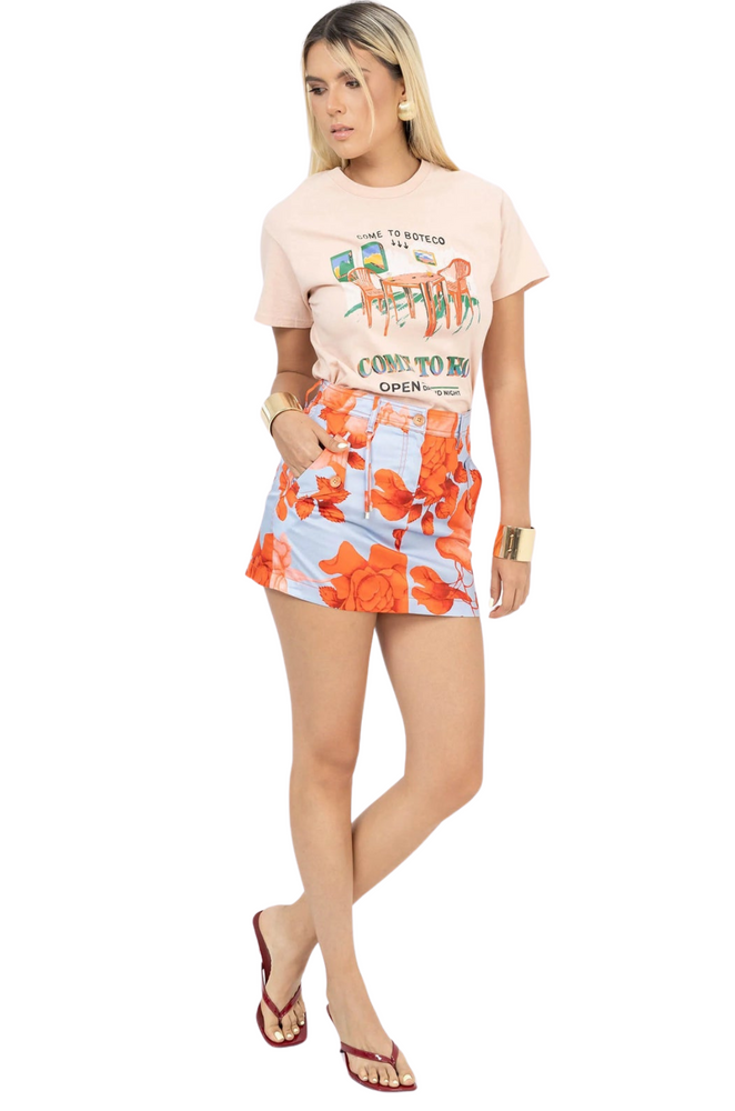 Falda Azul/Naranja Est. Miriam