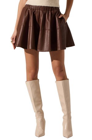 Falda Café Mini Caroline