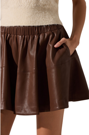 Falda Café Mini Caroline