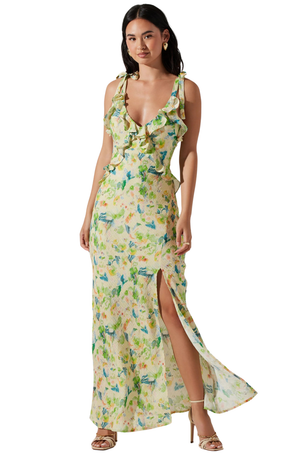 Vestido Amarillo Floral Sonia