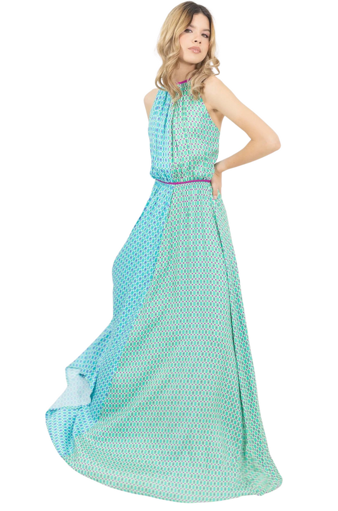 Vestido Azul Multi Silvana