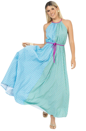 Vestido Azul Multi Silvana