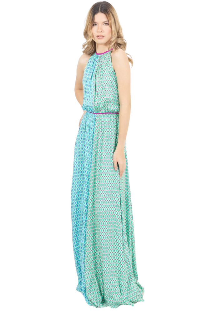Vestido Azul Multi Silvana