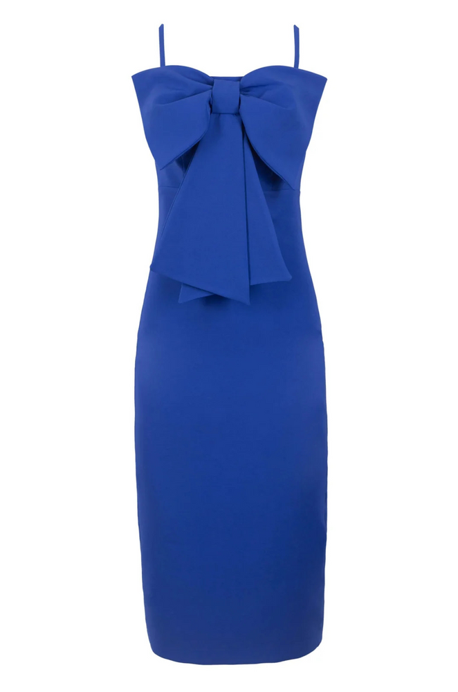 Vestido Azul Rey Moño Alia