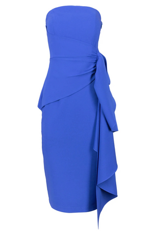 Vestido Azul Strapless Jimena
