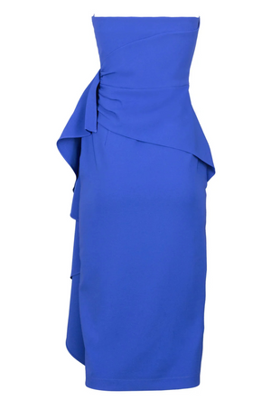 Vestido Azul Strapless Jimena