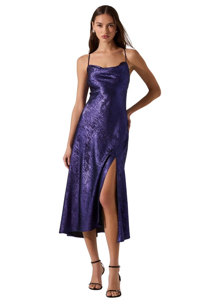Vestido Morado Midi Galilea