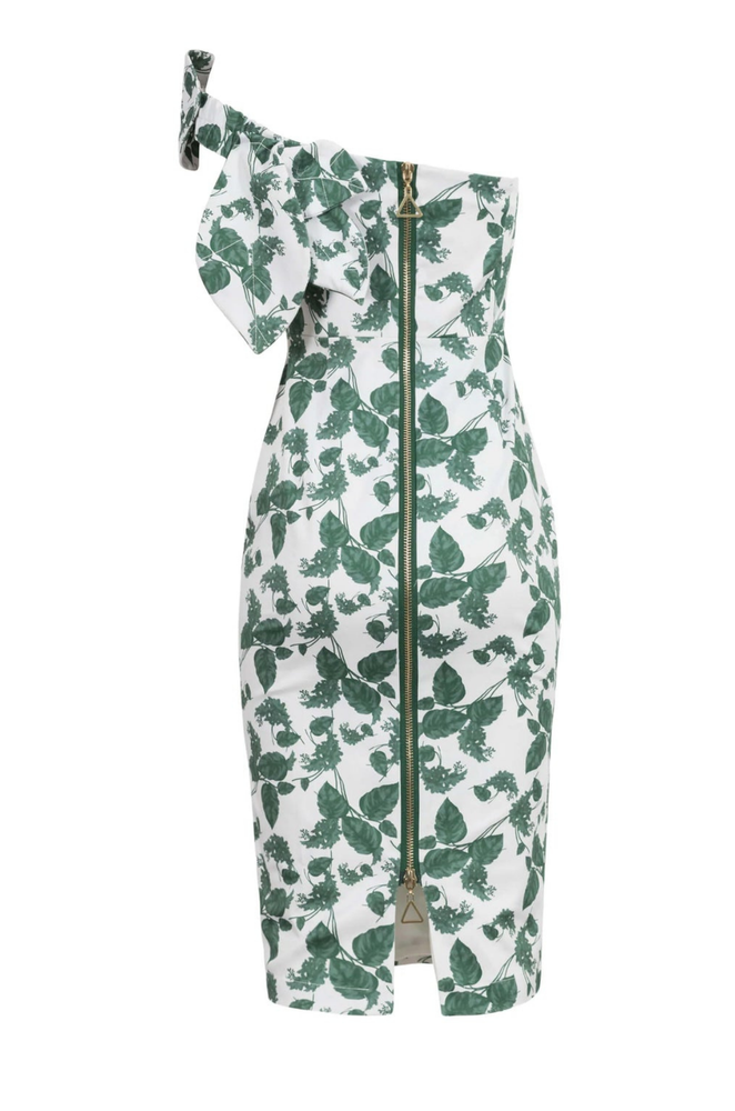 Vestido Verde Est. Midi Lola