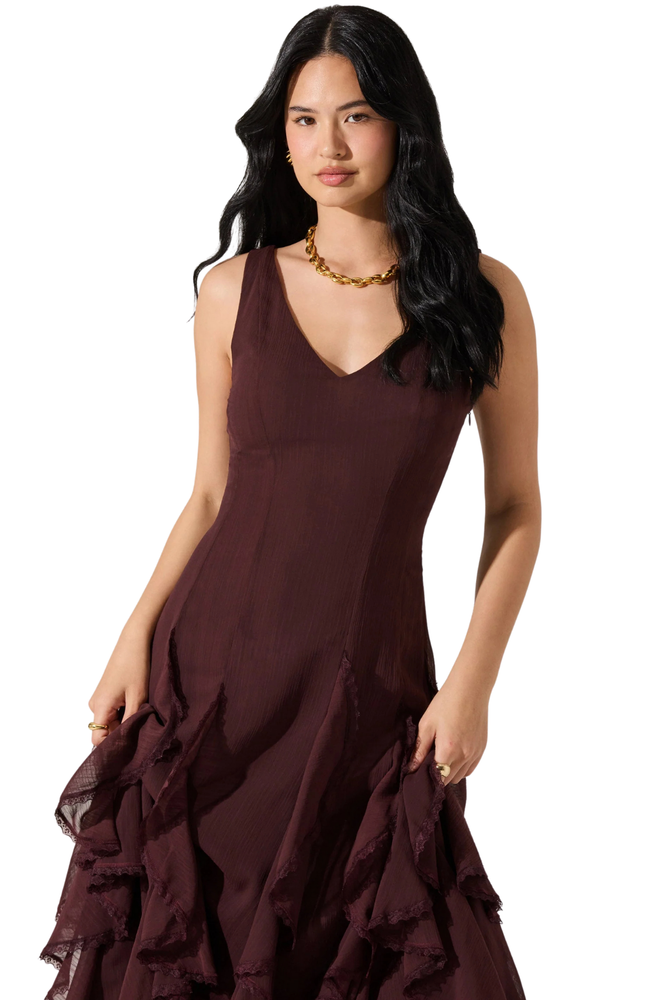 Vestido Violeta Midi Pamela