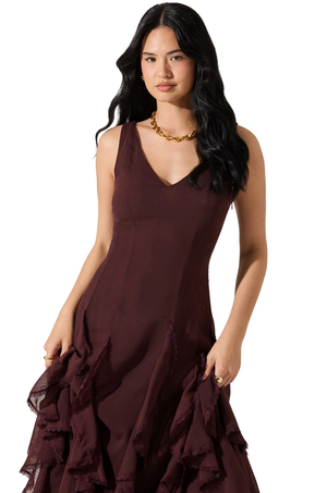 Vestido Violeta Midi Pamela