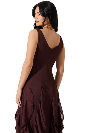 Vestido Violeta Midi Pamela