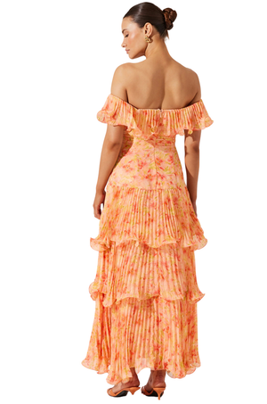 Vestido Coral Floral Wendolyn