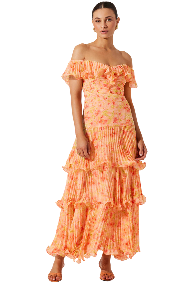 Vestido Coral Floral Wendolyn