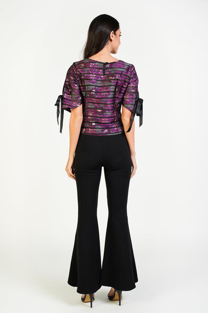 Purple Fall Crop Top