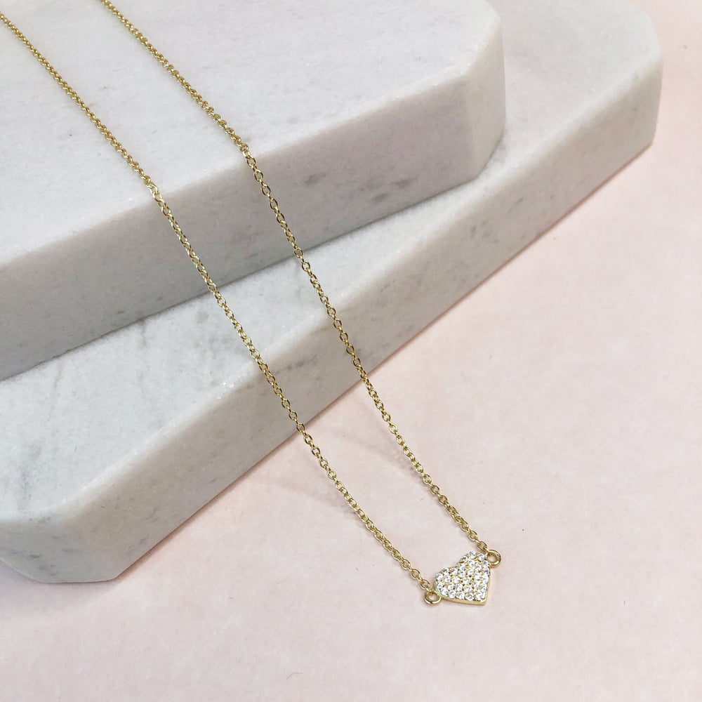 Collar Un Corazón Zirconias